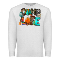 Oatmeal Heather camp life Premium Sweatshirt - RanaPortraitStore
