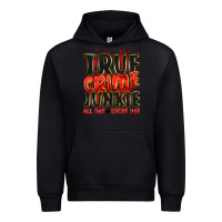 Black true crime junkie all day every day Urban Hoodie - JahusDesignShop