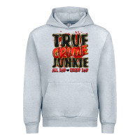 Heather Grey true crime junkie all day every day Urban Hoodie - JahusDesignShop