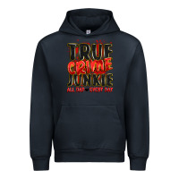 Navy true crime junkie all day every day Urban Hoodie - JahusDesignShop