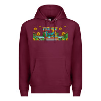 Burgundy tx texas 16oz libbey glass Premium Hoodie - HRA Design Shop