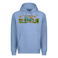 Colony Blue tx texas 16oz libbey glass Premium Hoodie - HRA Design Shop