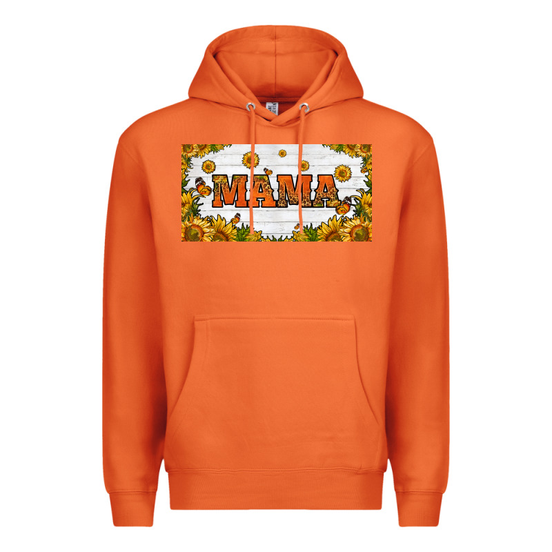 Sunflowers And Butterflies Mama License Plate Premium Hoodie by HRA Design Shop | Teevron