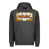 Charcoal Heather sunflowers and butterflies mama license plate Premium Hoodie - HRA Design Shop