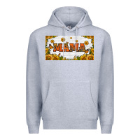 Heather Grey sunflowers and butterflies mama license plate Premium Hoodie - HRA Design Shop