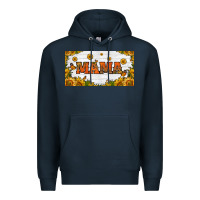 Navy sunflowers and butterflies mama license plate Premium Hoodie - HRA Design Shop