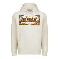 Oatmeal Heather sunflowers and butterflies mama license plate Premium Hoodie - HRA Design Shop
