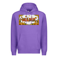 Purple sunflowers and butterflies mama license plate Premium Hoodie - HRA Design Shop