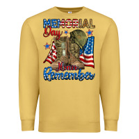 Antique Gold memorial day honor remember Premium Sweatshirt - RanaPortraitStore