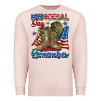 Pale Pink memorial day honor remember Premium Sweatshirt - RanaPortraitStore
