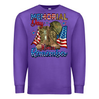 Purple memorial day honor remember Premium Sweatshirt - RanaPortraitStore