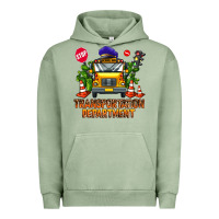 Pigment Oil Green transportation department Urban Hoodie - AdoDesignShop