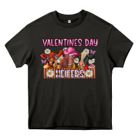 Asphalt valentines day heifers Heavy Core Tee - CowhideDigitalArt