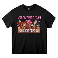 Black valentines day heifers Heavy Core Tee - CowhideDigitalArt
