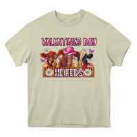 Mossy valentines day heifers Heavy Core Tee - CowhideDigitalArt