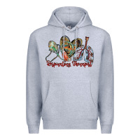 Heather Grey respiratory therapist Premium Hoodie - RacoonDesign