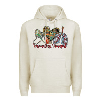 Oatmeal Heather respiratory therapist Premium Hoodie - RacoonDesign