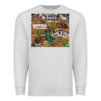 Dove Grey western rodeo Premium Sweatshirt - RanaPortraitStore