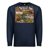 Navy western rodeo Premium Sweatshirt - RanaPortraitStore