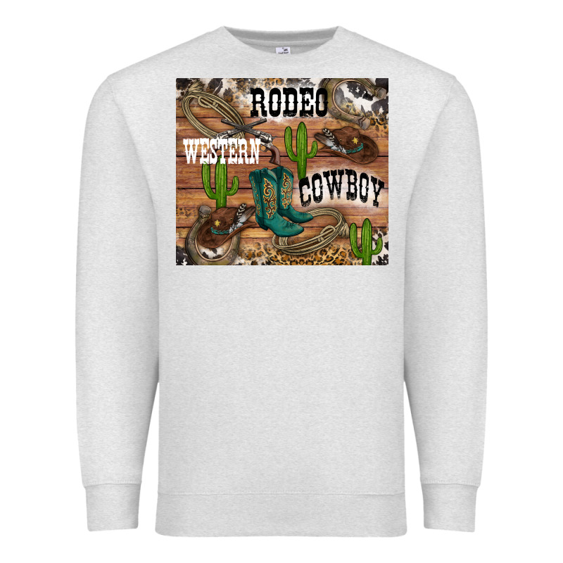 Western Rodeo Premium Sweatshirt by RanaPortraitStore | Teevron
