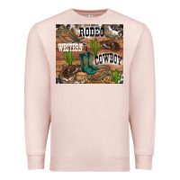 Pale Pink western rodeo Premium Sweatshirt - RanaPortraitStore