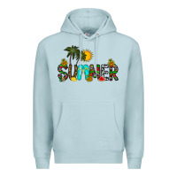 Blue Mist summer Premium Hoodie - CowhideDigitalArt