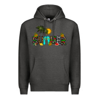 Charcoal Heather summer Premium Hoodie - CowhideDigitalArt
