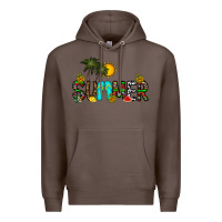 Coffee summer Premium Hoodie - CowhideDigitalArt