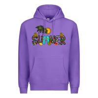 Purple summer Premium Hoodie - CowhideDigitalArt