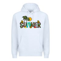 White summer Premium Hoodie - CowhideDigitalArt