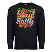 Black stay salty Premium Sweatshirt - RanaPortraitStore