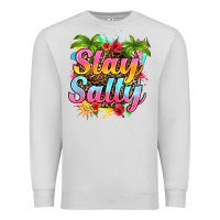 Dove Grey stay salty Premium Sweatshirt - RanaPortraitStore