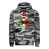 Slate Camo Santa claus in a coffee cup Premium Hoodie - FaDigitalArtStudio