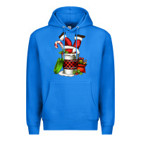 True Royal Santa claus in a coffee cup Premium Hoodie - FaDigitalArtStudio