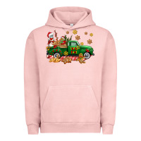 Pigment Salmon santa fuel   cookies truck Urban Hoodie - AdoDesignShop