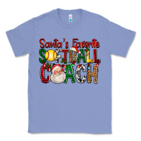 Colony Blue Santa's Favorite Softball Coach For Christmas Classic Tee - FaDigitalArtStudio