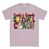 Lilac Santa's Favorite Softball Coach For Christmas Classic Tee - FaDigitalArtStudio