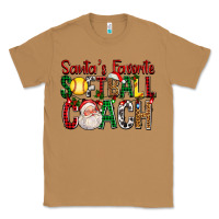 Toasted Coconut Santa's Favorite Softball Coach For Christmas Classic Tee - FaDigitalArtStudio