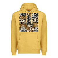 Antique Gold cowhide leopard seamless pattern Premium Hoodie - HRA Design Shop