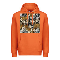 Carrot cowhide leopard seamless pattern Premium Hoodie - HRA Design Shop