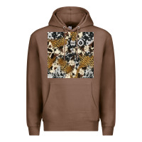 Chestnut cowhide leopard seamless pattern Premium Hoodie - HRA Design Shop