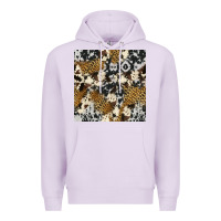 Lilac cowhide leopard seamless pattern Premium Hoodie - HRA Design Shop
