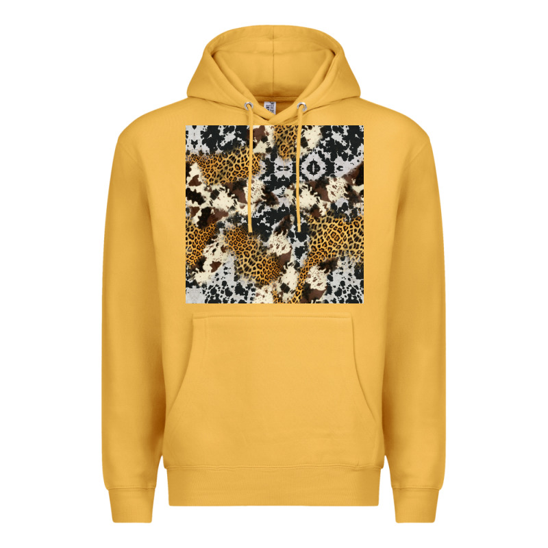 Cowhide Leopard Seamless Pattern Premium Hoodie by HRA Design Shop | Teevron