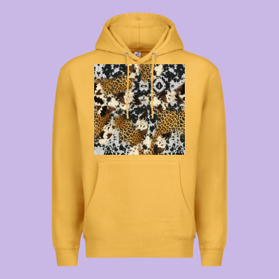 Cowhide Leopard Seamless Pattern Premium Hoodie Designed By Hra Design Shop