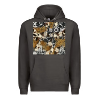 Smoke cowhide leopard seamless pattern Premium Hoodie - HRA Design Shop