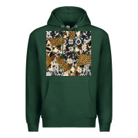 Sports Green cowhide leopard seamless pattern Premium Hoodie - HRA Design Shop