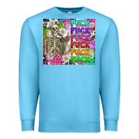 Ocean Blue fuck this fuck that Premium Sweatshirt - RanaPortraitStore