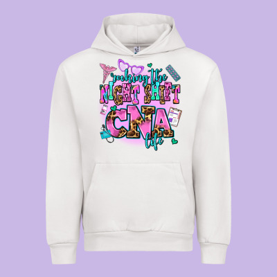 Rocking The Night Shift Cna Life Urban Hoodie Designed By Adodesignshop