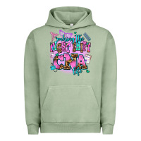 Pigment Oil Green rocking the night shift cna life Urban Hoodie - AdoDesignShop