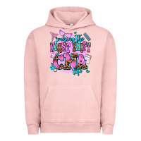 Pigment Salmon rocking the night shift cna life Urban Hoodie - AdoDesignShop